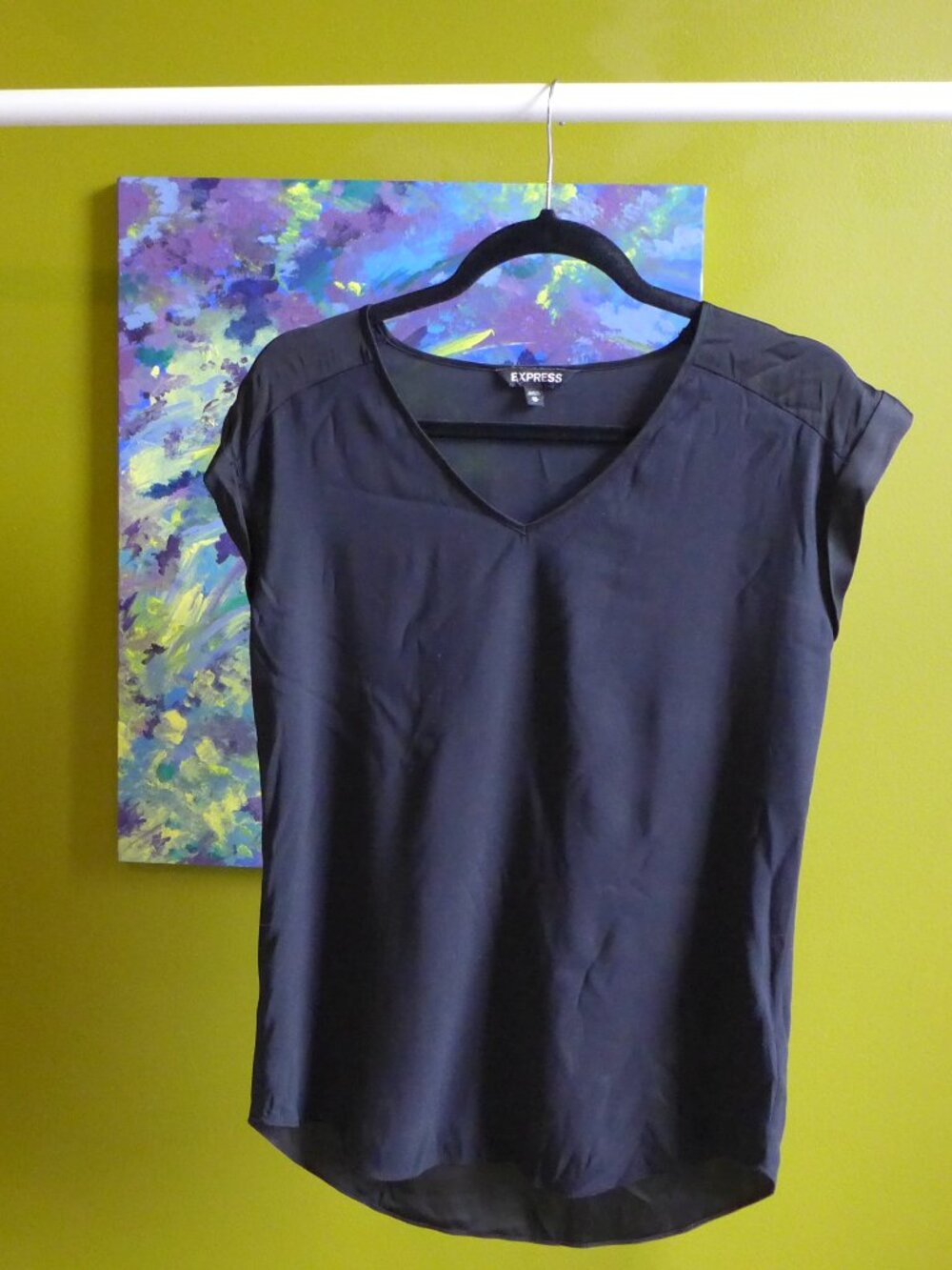 Express, Size XS, Like New, No Tag, Woman's Blouse, Formal, Gothcore